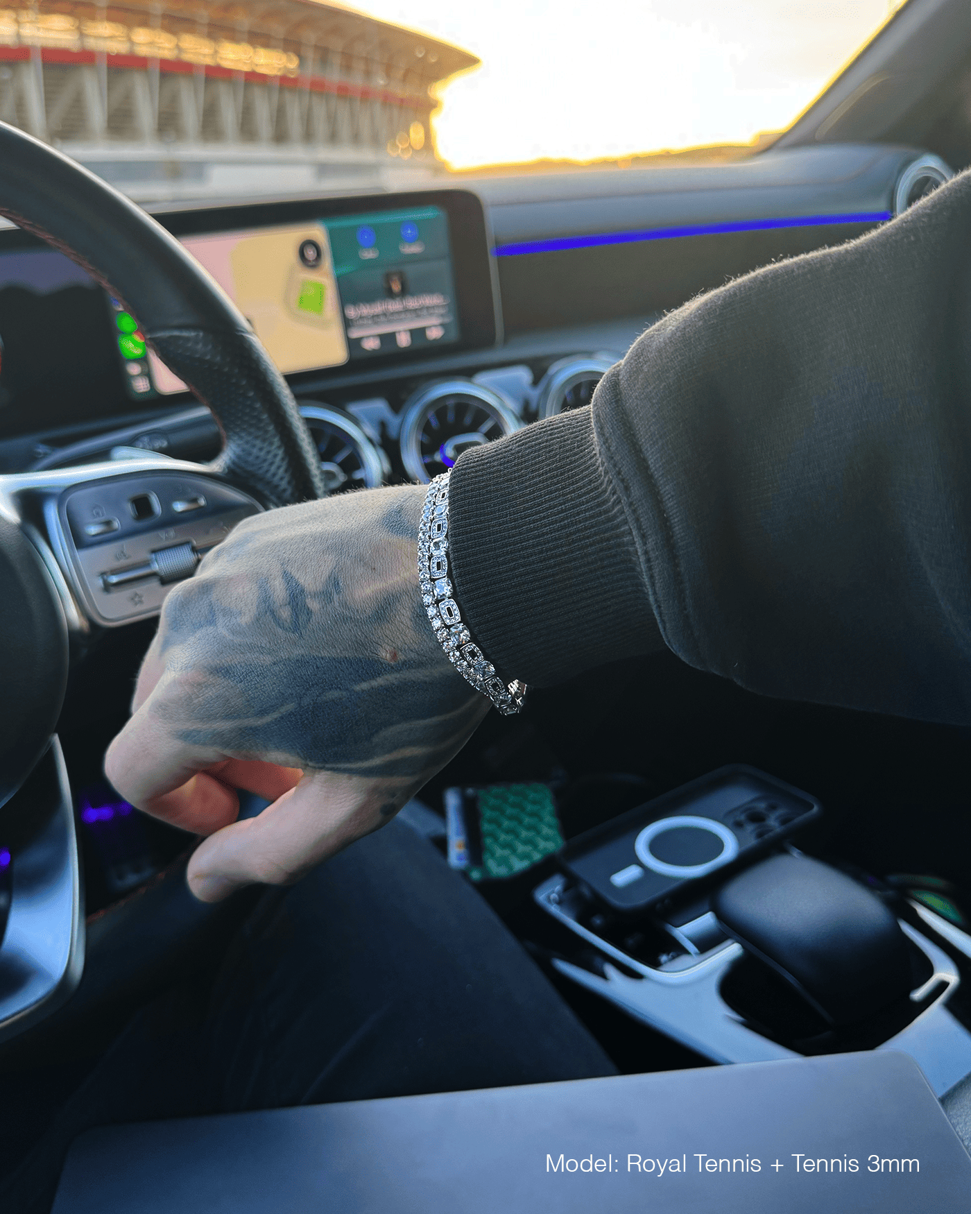 Royal Tennis Bracelet - 5mm White Gold - Stella Club