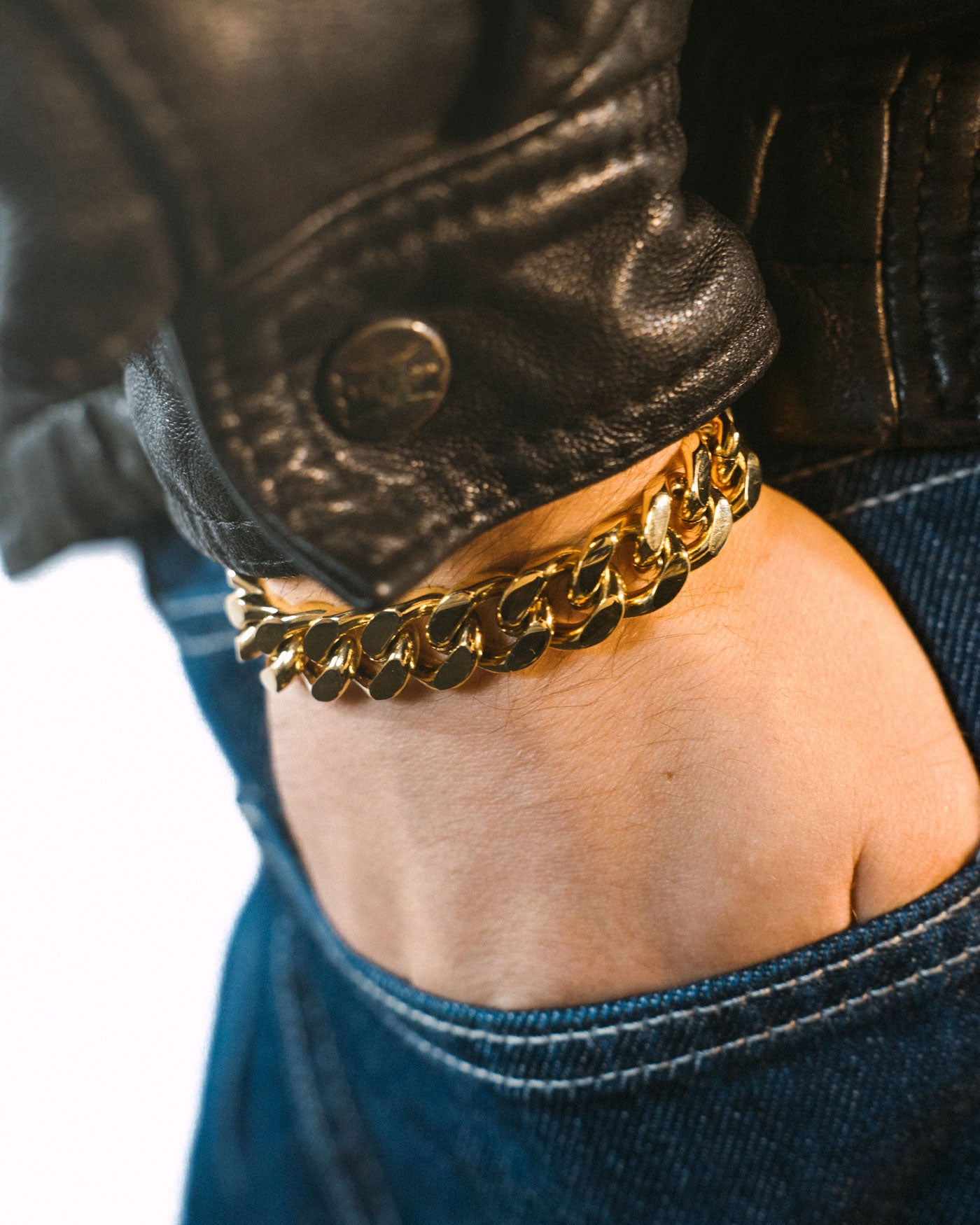 Cuban Bracelet - 12mm Gold - Stella Club