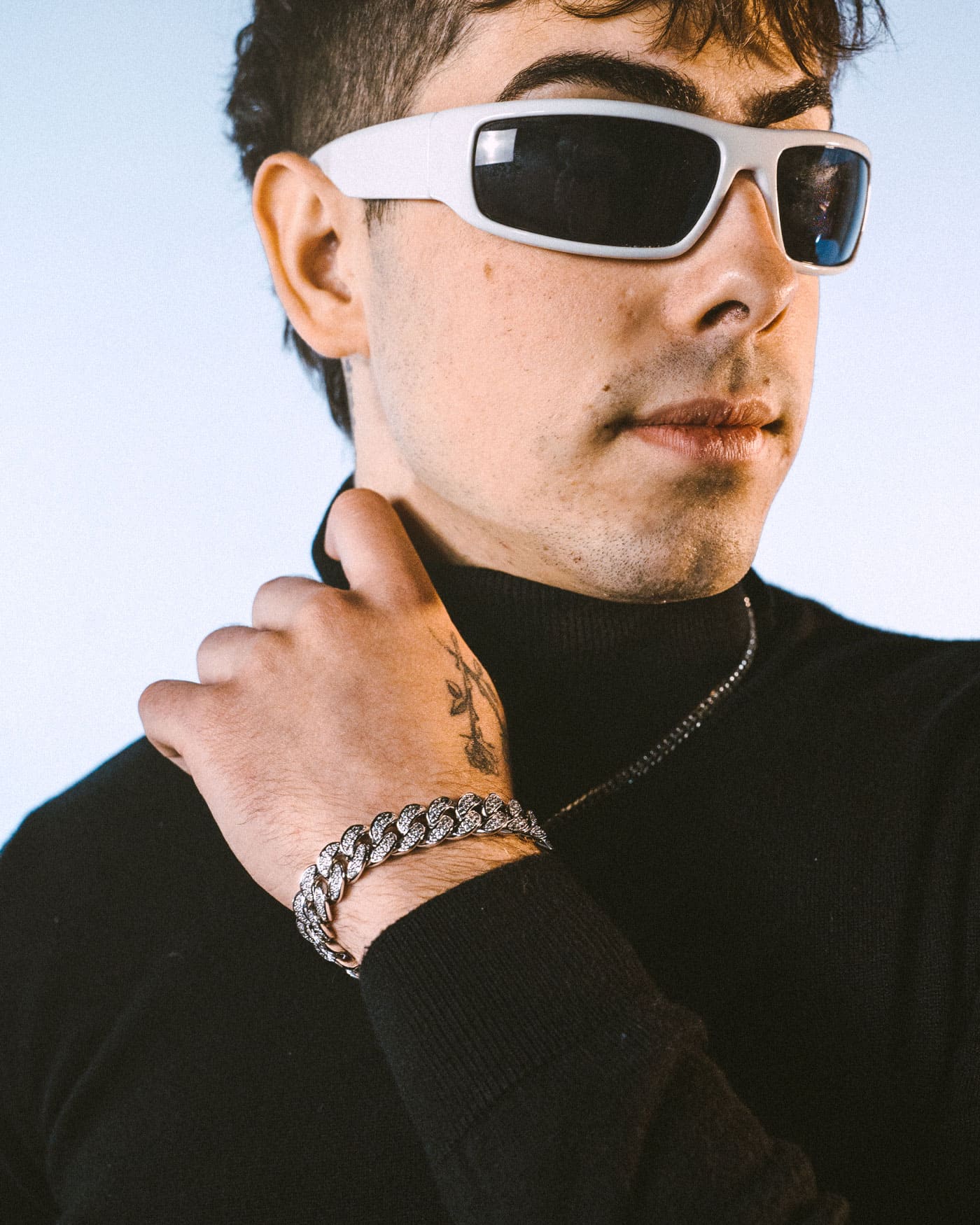 Iced Cuban Bracelet - 12mm White Gold - Stella Club