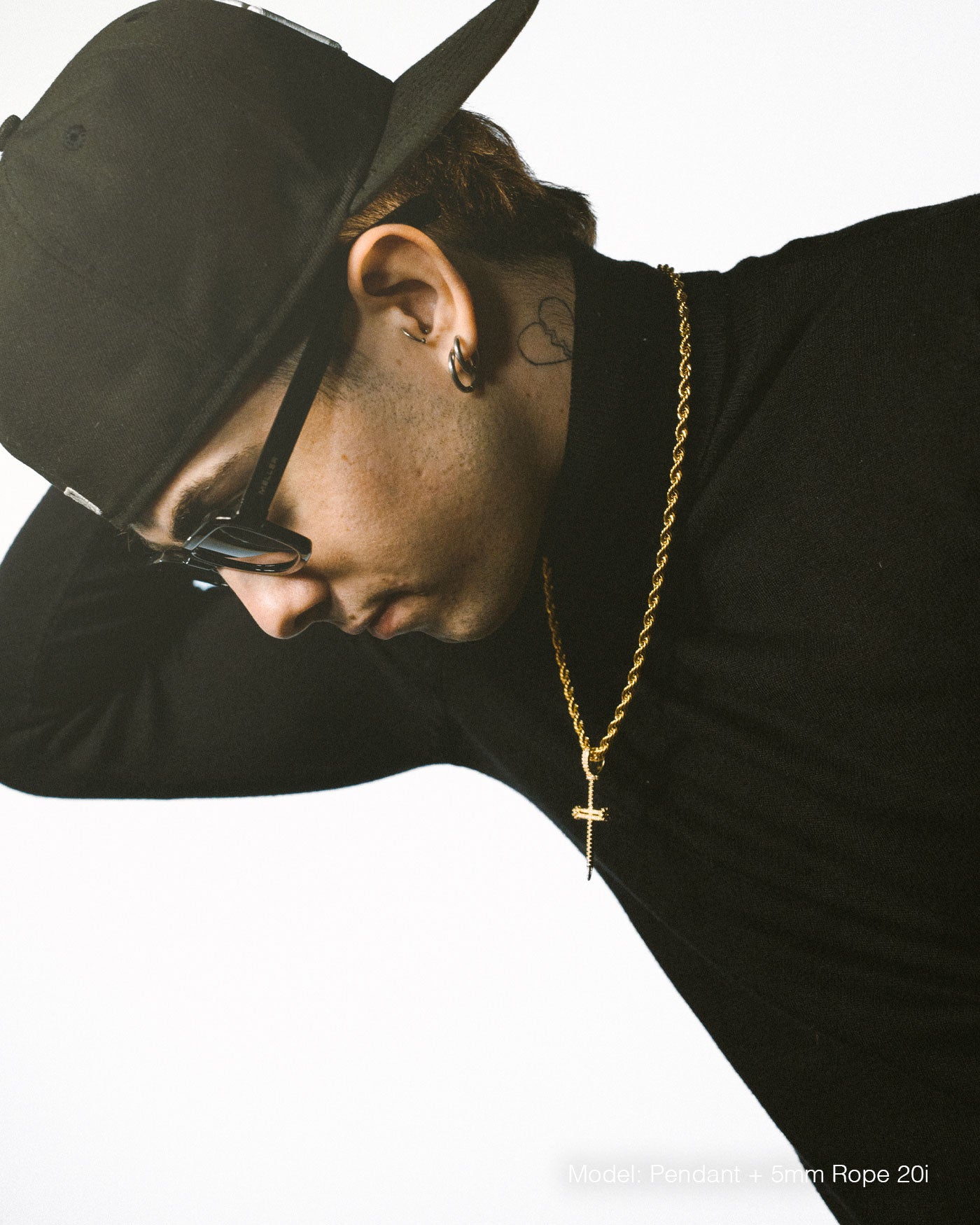 Cross Holy Nail Yellow Pendant - Stella Club