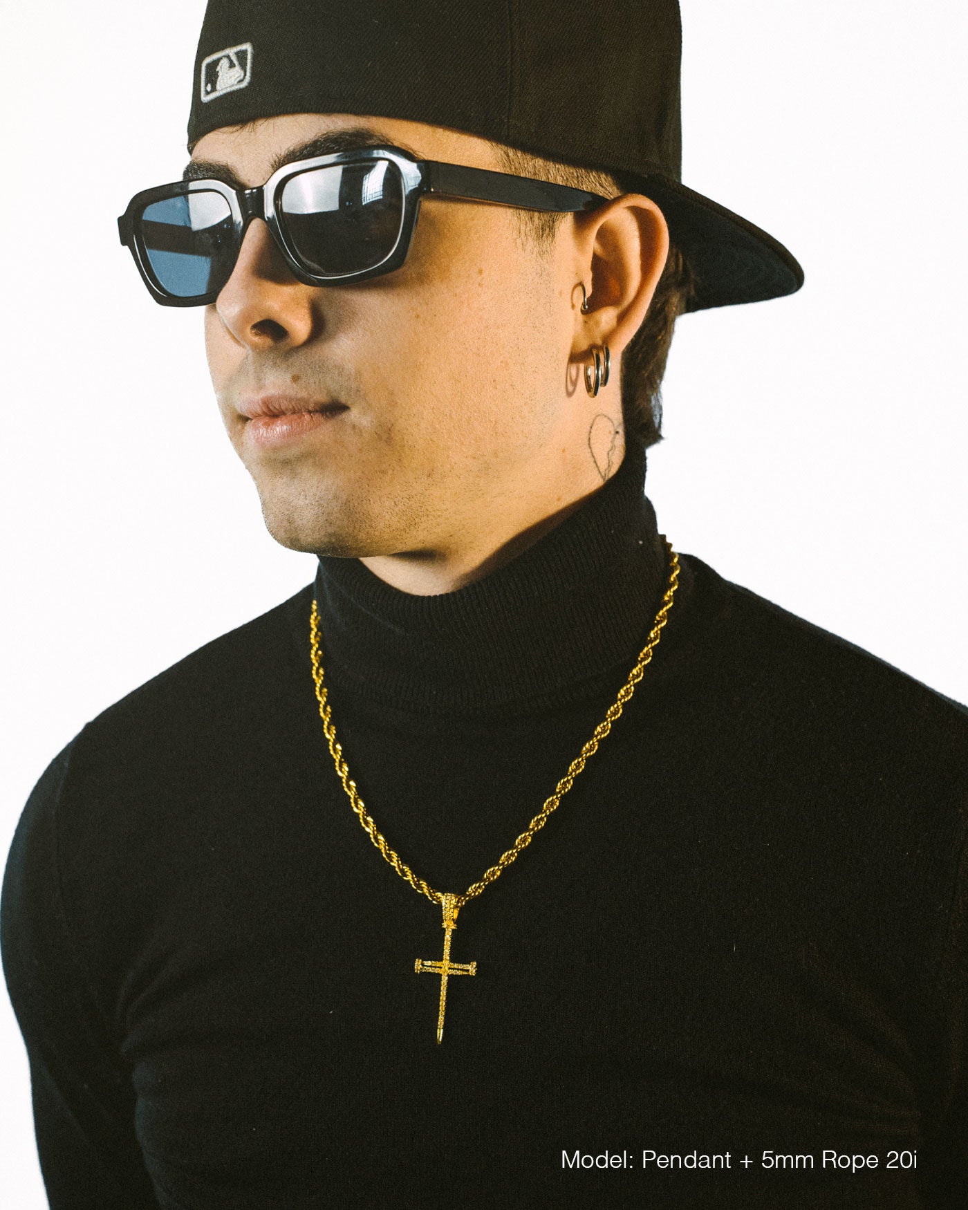 Cross Holy Nail Yellow Pendant - Stella Club