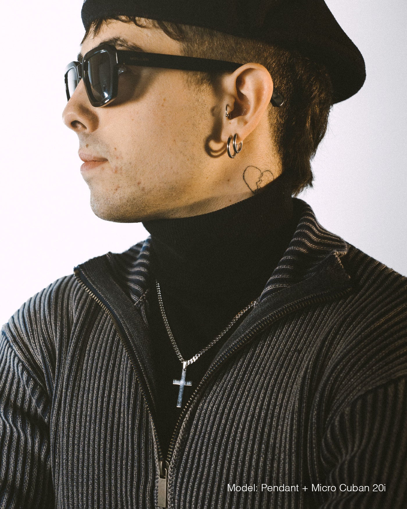 Modern Cross - White Gold - Stella Club