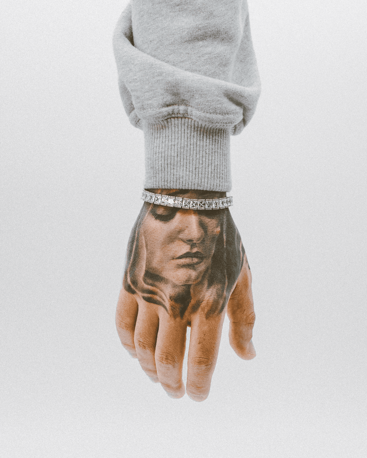 Tennis Princess Cut Bracelet - 8mm White Gold - Stella Club