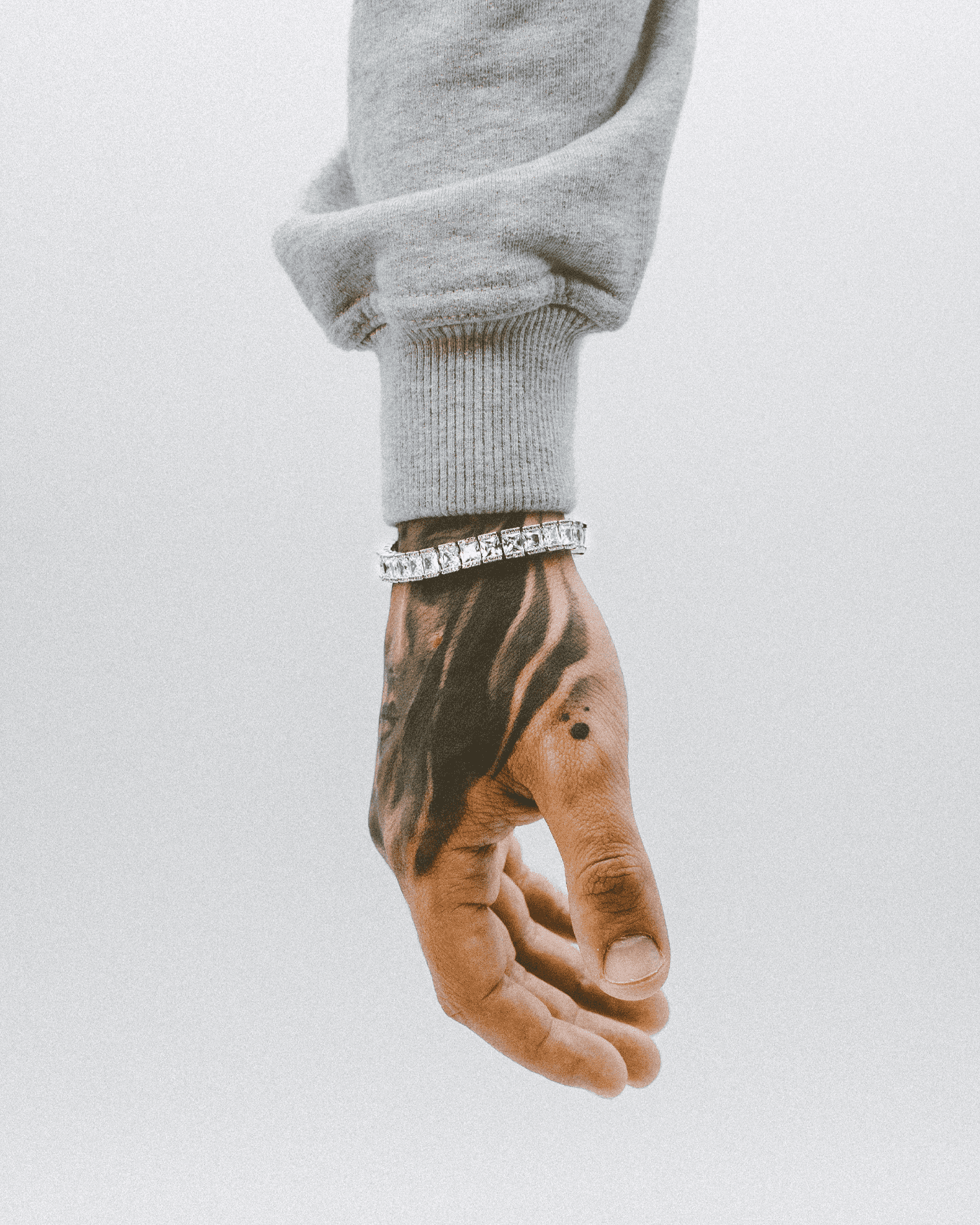 Tennis Princess Cut Bracelet - 8mm White Gold - Stella Club