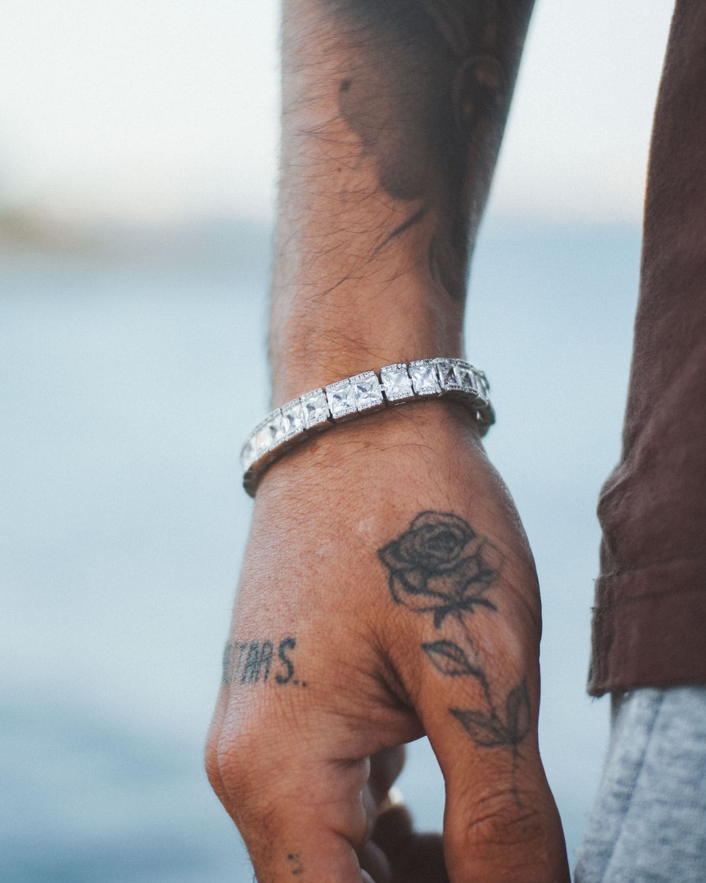 Tennis Princess Cut Bracelet - 8mm White Gold - Stella Club