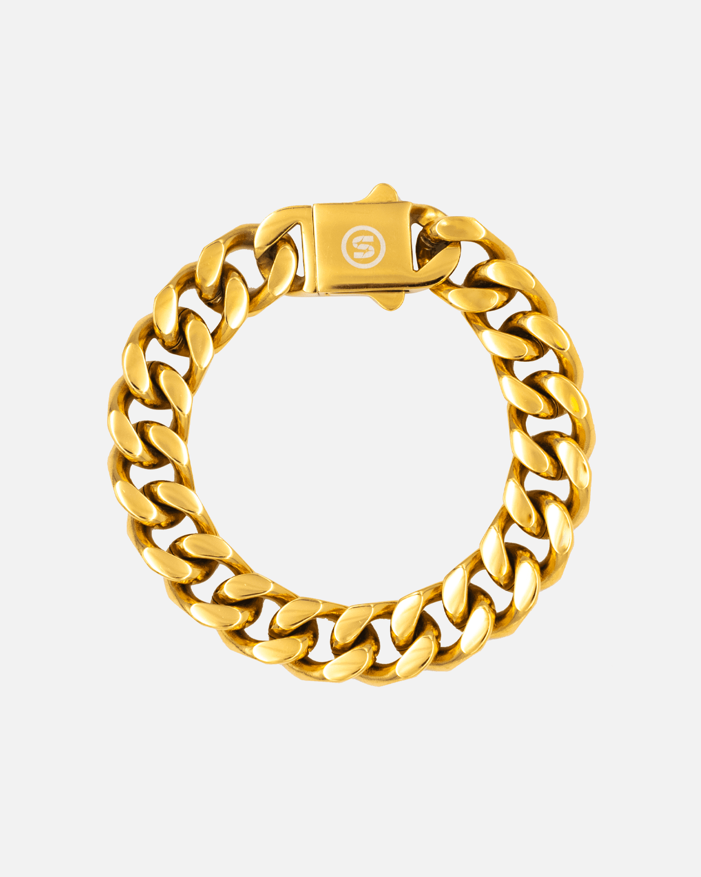 Cuban Bracelet - 12mm Gold - Stella Club