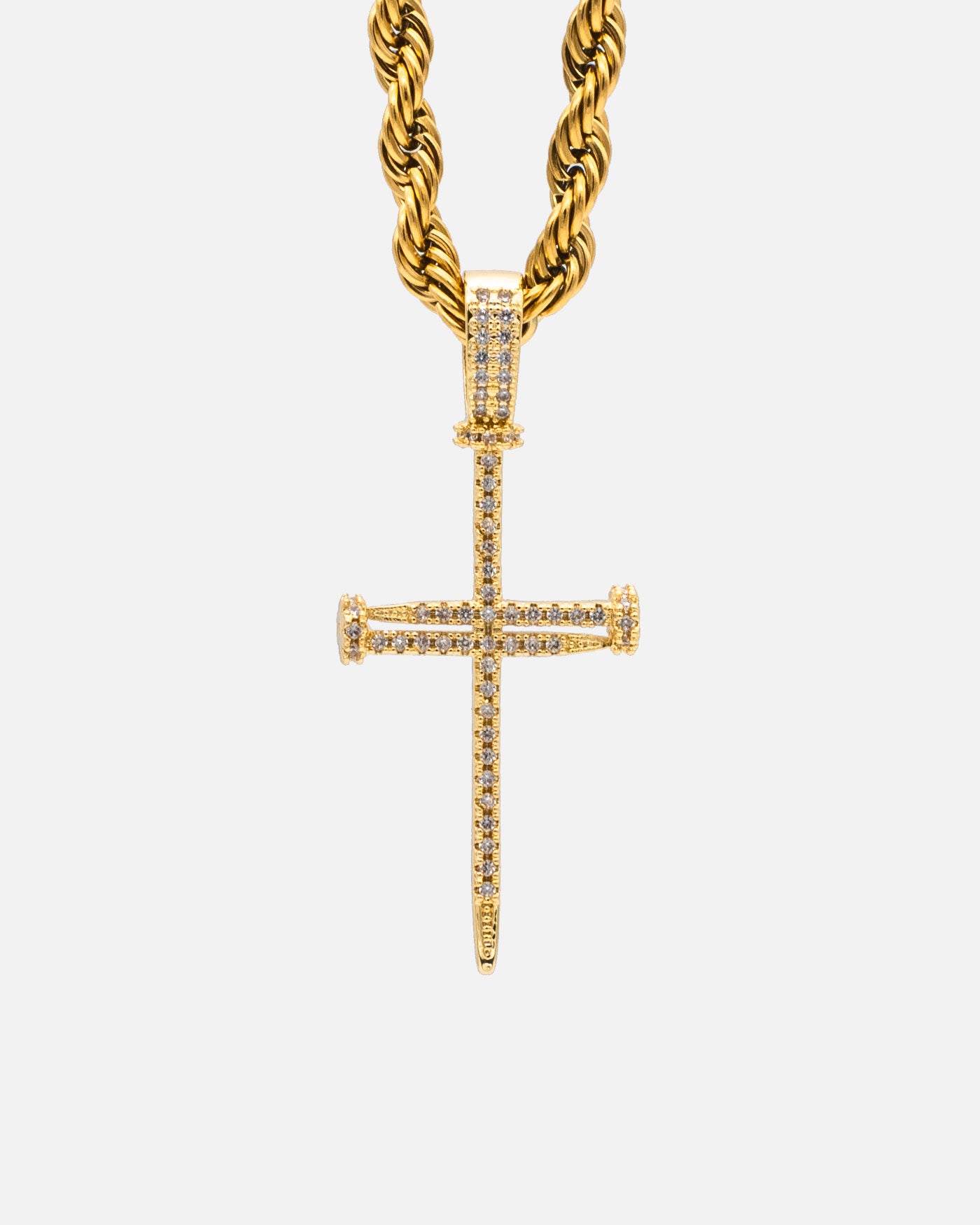 Cross Holy Nail Yellow Pendant - Stella Club